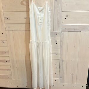Peppermayo Cream Maxi Slip Dress